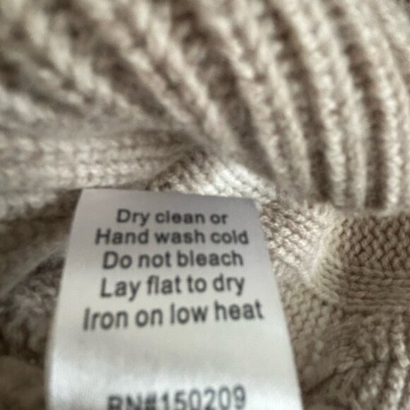 La Ligne Tan and White Crew Neck Sweater with Stripes - Picture 5 of 6